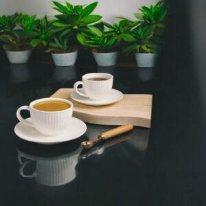 White Cappuccino Cup & Saucer -12 pc 220ml