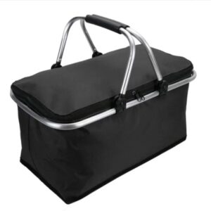 Folding Picnic  Camping Basket Insulated Shopping cooler Home Storage Basket