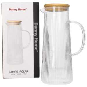 Danny Home Glass Water Pitcher 1200ml